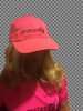 Safety Pink Technical Hat with Black Logo