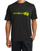 Men's Sport Tek Black Technical Flatback Mesh Shirt Short Sleeve - map back