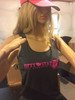 Competitor Racerback Tank Sport Tek Ladies Dark Grey with Pink
