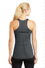 Competitor Racerback Tank Sport Tek Ladies Dark Grey with Black Logo