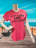 Women's Champion 100 Half Finisher Short Sleeve Tech Shirt Hot Pink