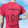 Women's Champion 100 Half Finisher Short Sleeve Tech Shirt Hot Pink