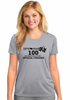 Women's Port & Comp 100 Half Finisher Scoop Neck Short Sleeve Tech Shirt GREY
