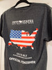 Men's Heathered Black 50 States ENDURANCE FINISHER T-shirt Jerzees Tri-Blend Short Sleeve