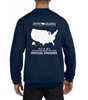 Champion Sweatshirt 50 States ENDURANCE FINISHER Navy Blue with White Map UNISEX