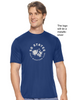 Navy Blue with Metallic Silver Logo
