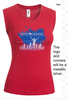 eXpert Women’s Oxymesh™ Sleeveless V-Neck Club Runners Logo with Map Back