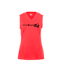 Badger Women's Sleeveless v-neck - Hot Coral