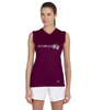 New Balance Ndurance Athletic Sleeveless v-neck MAROON with Silver Logo