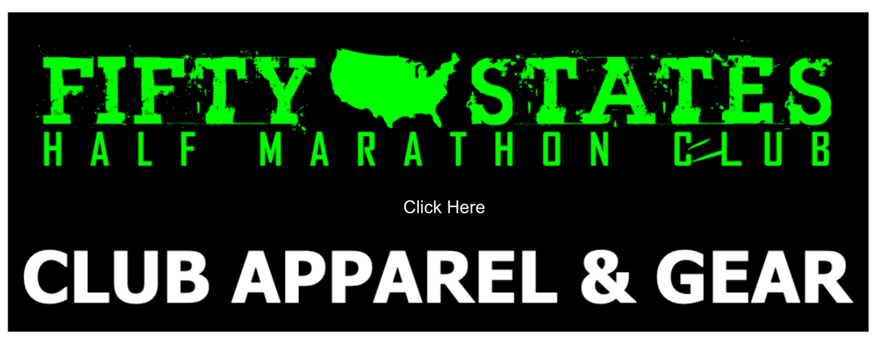 50 States Half Marathon Club Apparel and Gear