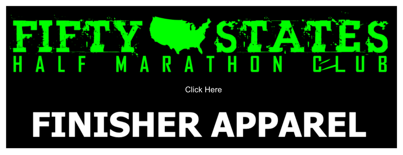 50 States Half Marathon Club Finisher Apparel