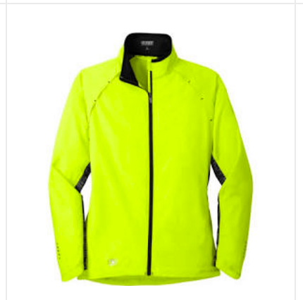 Neon Safety Yellow OGIO Endurance Club Running Jacket with MAP