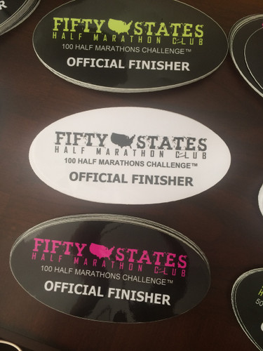 FINISHER STICKER - 100 Half Marathons Challenge