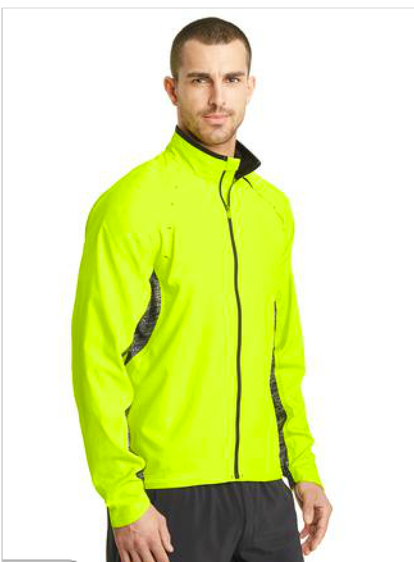 neon yellow running jacket