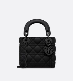 Black Ultramatte Cannage Calfskin