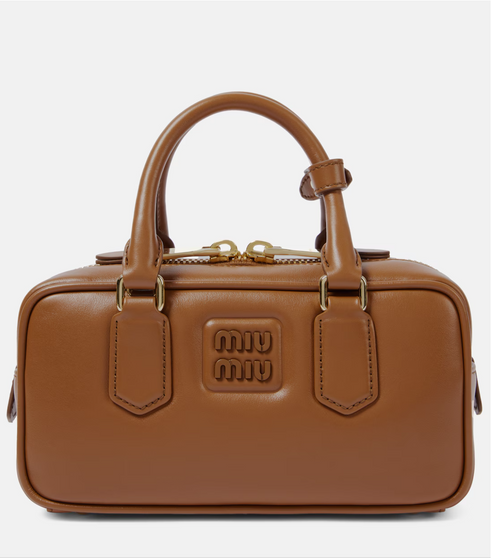 Arcadie Small leather tote bag