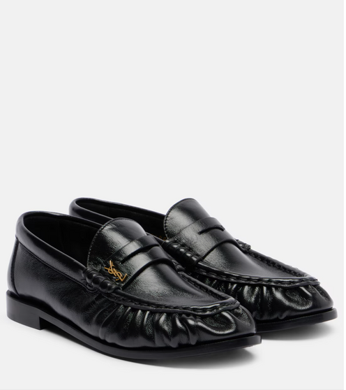 Leather penny loafers