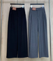 Wide-Leg High-Waist Trousers