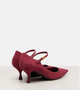 DG leather-trimmed suede Mary Jane pumps