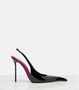 Amalia 110 patent leather slingback pumps