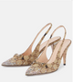 Horsebit GG Canvas crystal-embellished pumps