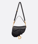 Black Saddle Bag with Strap