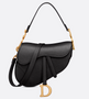 Black Saddle Bag with Strap