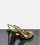 VLogo 80 velvet slingback pumps
