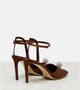 Sacora 85 satin peep-toe sandals