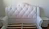 Queen size white leather 4 pieces set