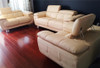 Cream leather lounges