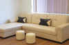 L shaped modern REAL leather living room sofa 2.78M