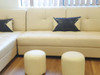 L shaped modern REAL leather living room sofa 2.78M