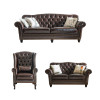 Genuine leather sectional luxury  sofa 1+2+3 set Shiny Bicast leather