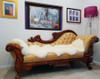Classic leather 3 seats chaise lounges,LAST FLOOR one,reduced