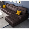 Brwon leather lounges