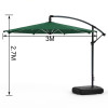 Green Outdoor Garden Hanging Parasol Sunshade