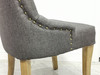 Mordern grey fabric dining chair