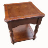 Solid hardwood Square Lamp table with one drawer