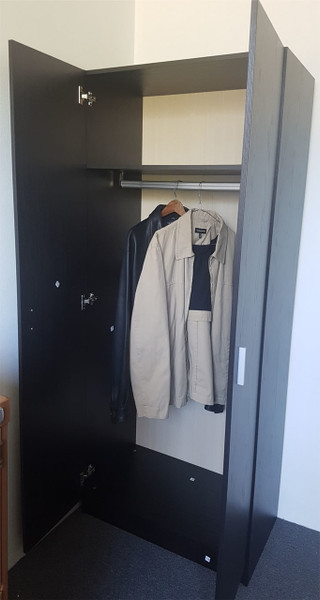 cheap 2 door hanging robe