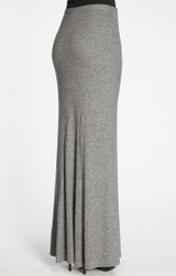 Bobeau Sweater Maxi Skirt in Heather Grey 