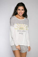 PJ Salvage Sunshine Days Long Sleeve Tee