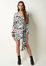 Isono Dress - Radiating Brushstrokes