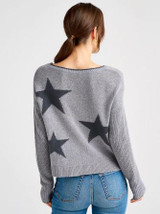 Francis Star Sweater - Mid Heather Grey