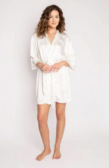 Luxe Aloe Vera Bridal Robe With "Wifey" Embroidery