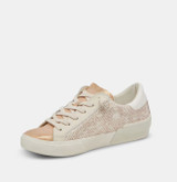 Zina Sneakers - Sand Embossed Leather