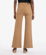 Meg High Rise Ankle Wide leg Pant - Toffee