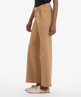 Meg High Rise Ankle Wide leg Pant - Toffee