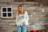 Merry & Bright V-Neck Sweater