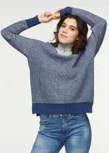 Quarter Zip Sweater - Indigo